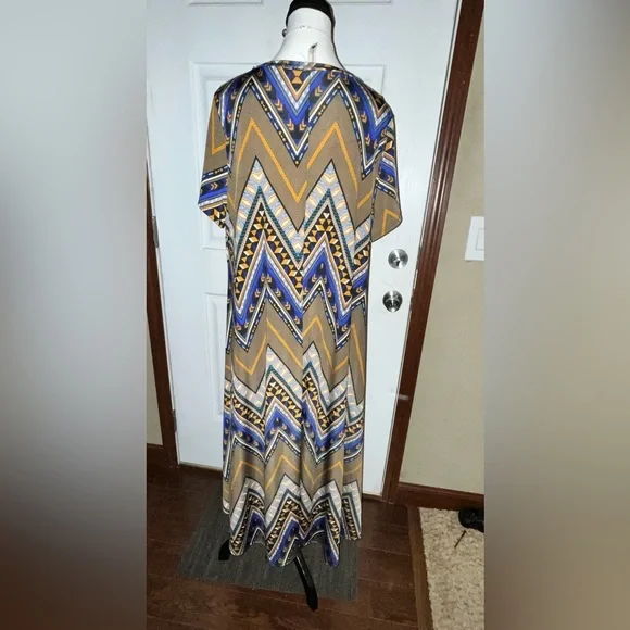 NWOT Pomelo Silk polyester Pull over Dress 3X - Picture 5 of 6